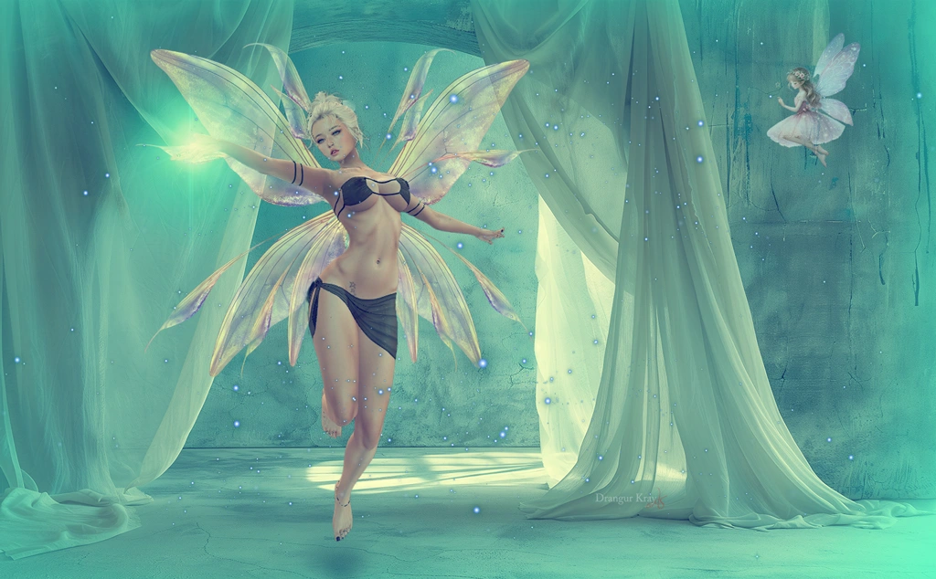 Stimmungsvolles Einzelportrait eines Avatars