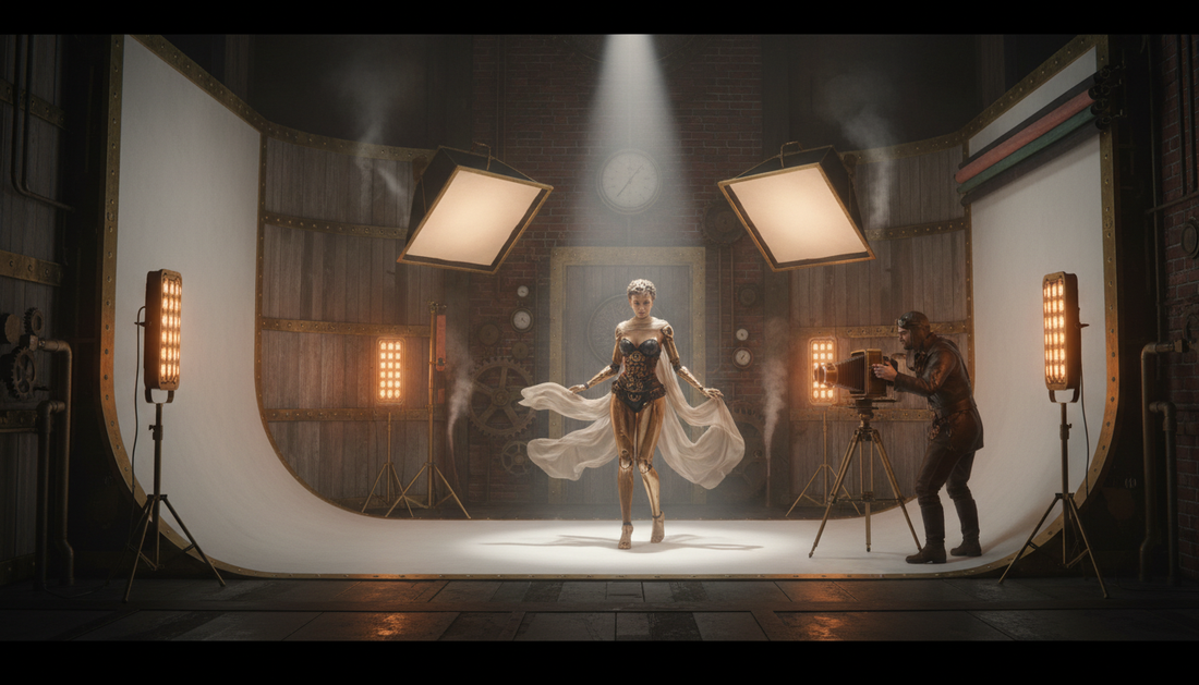 Hinter-den-Kulissen-Stimmung beim Portraitworkflow in Second Life