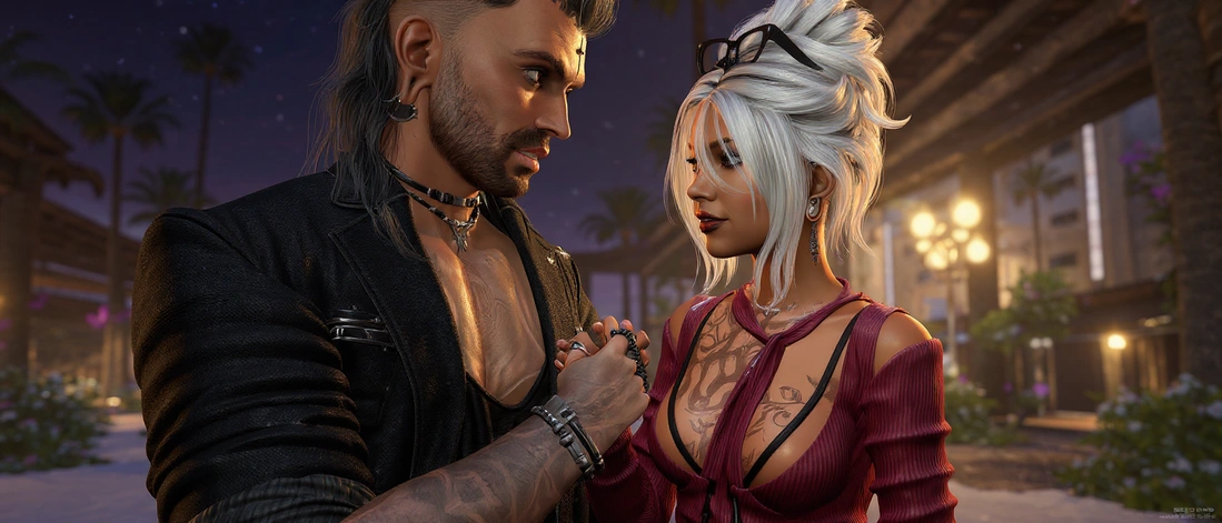 Nahes Paarportrait in Second Life